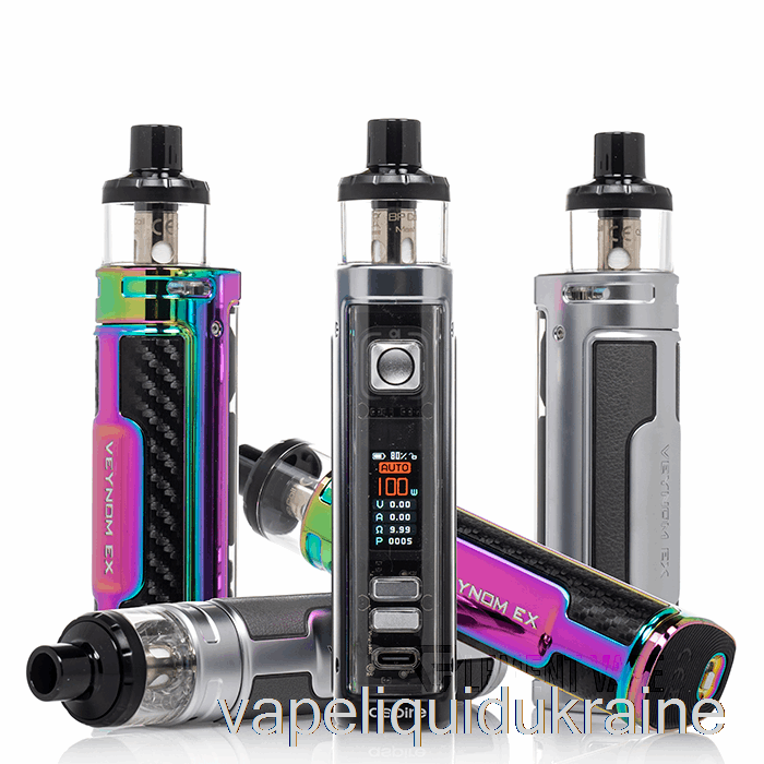 Vape Liquid Ukraine Aspire Veynom EX 100W Pod System Chrome Blue Fade